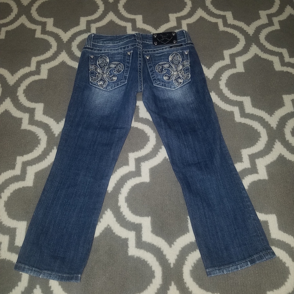 Miss Me cuffed jean capri size 25